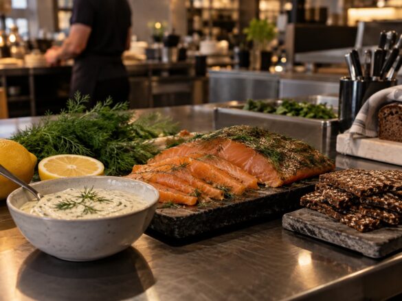 Senap som smakgivare och emulgator i skandinaviska såser